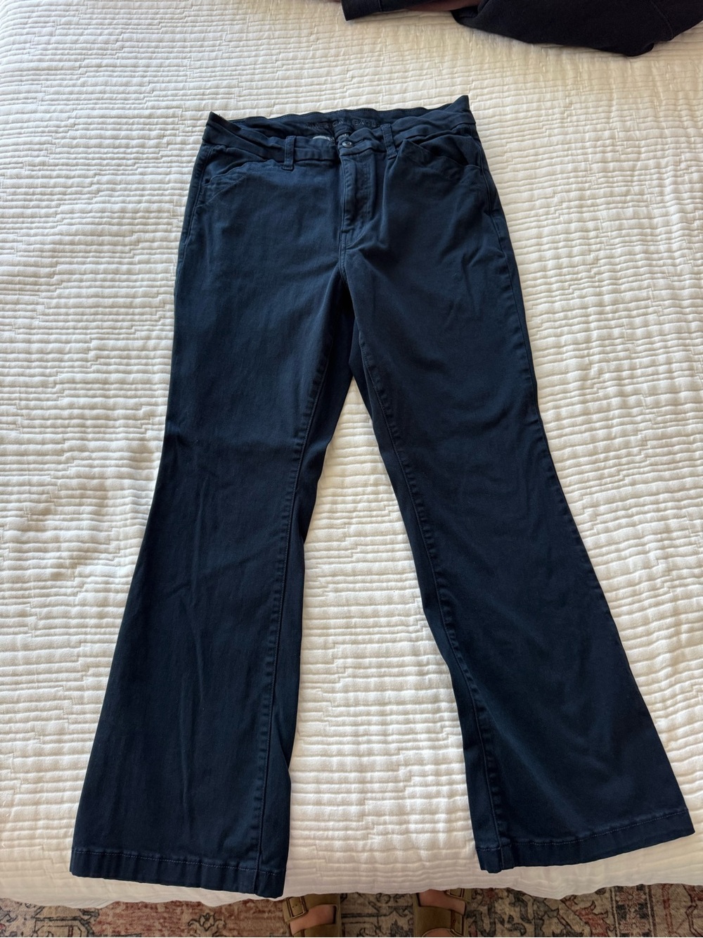 American Eagle Outfitters Black Boot-Cut Jeans